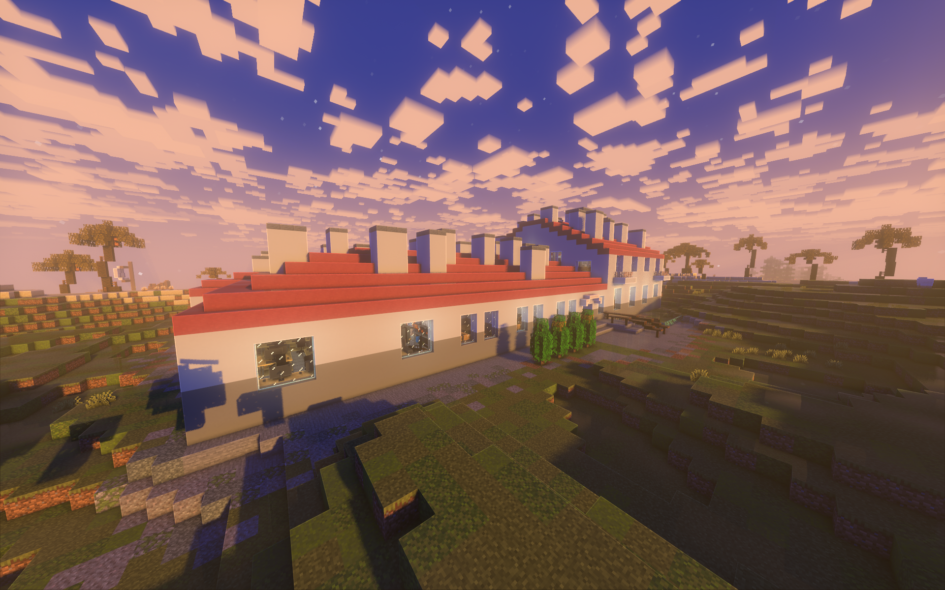 Budynek szkoły ZDZ w Minecraft